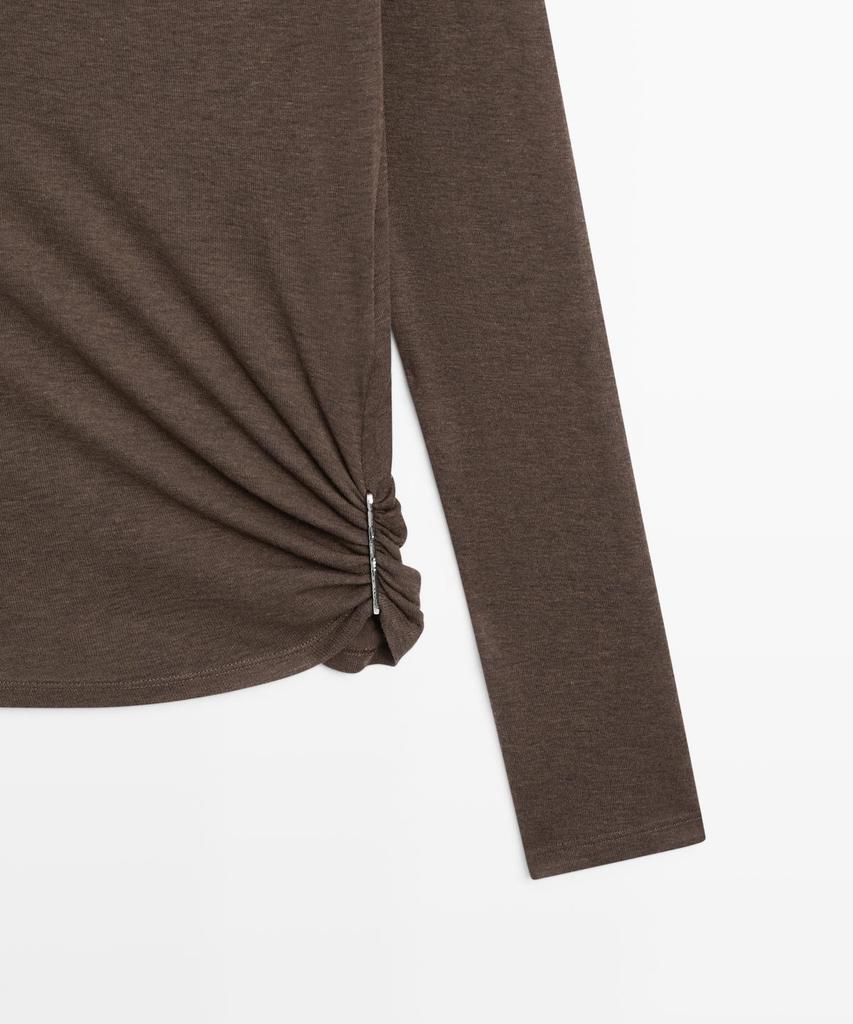 Masimodutti Funnel Neck T-Shirt