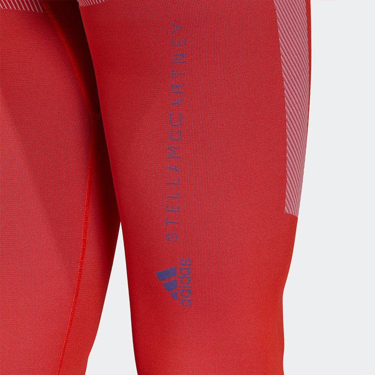 Adidas X Stella McCartney Colanți Yoga cu Blocuri de Culoare și Dungi Femei Colanți Portocaliu Roșu HG8787