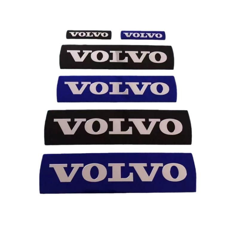 gwrql5 1pcs 3D blue/black for VOLVO Car Front Grille Hood Emblem Bonnet Steering Wheel Sticker Badge Decal Styling auto accessories
