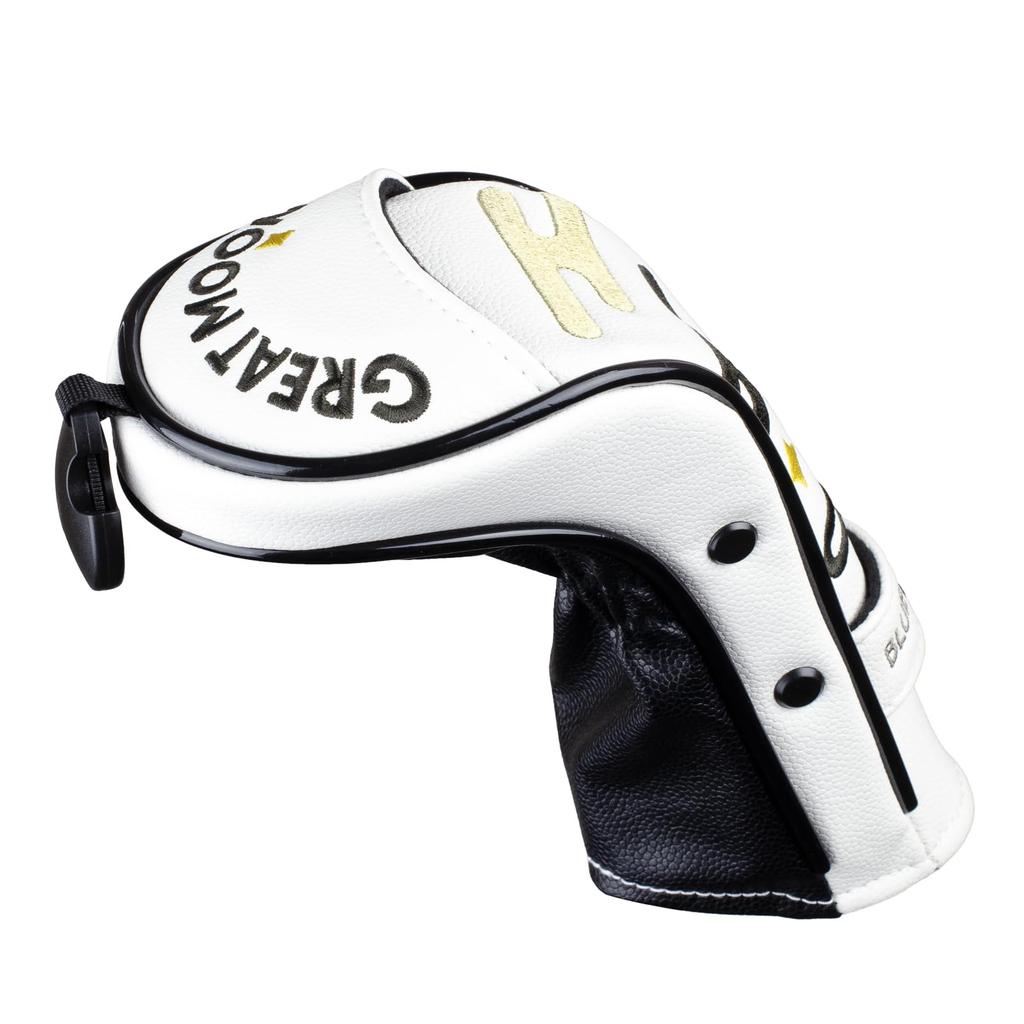 Blue Moon Head Cover for Utility UT [5 Series] [Ekasumi Star] Golf Head Cover Club Cover 2025 Model (5.2ES White)