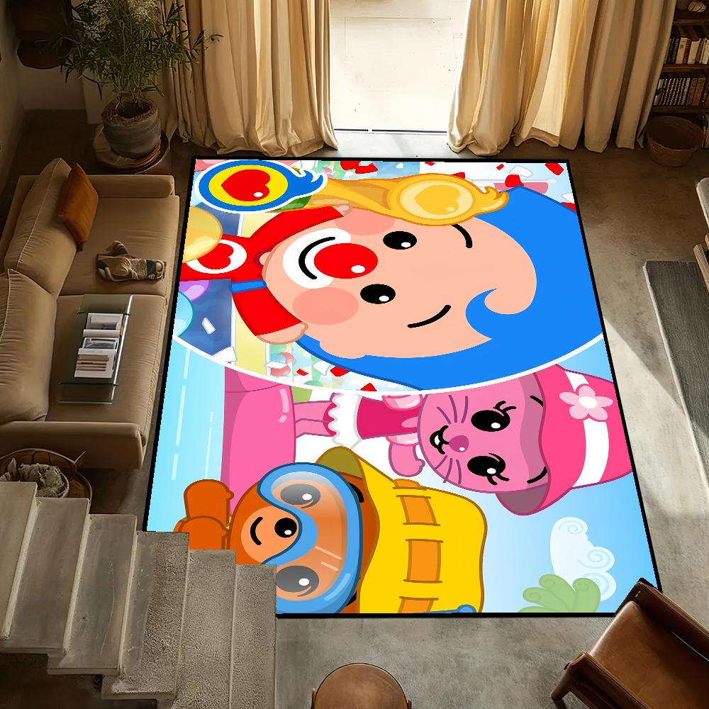 Cute Small Carpet Anti-Slip Kitchen Cartoon Plim Bedroom Handmade Tufted p-Plim Rug Baby Carpet Living Room Entrance Decoration