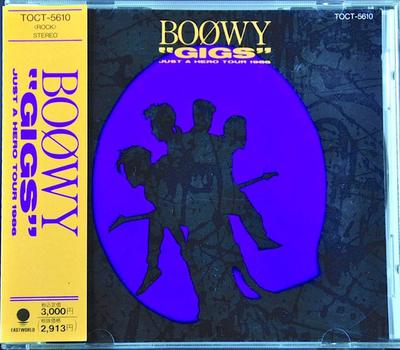 CD BOOWY - GIGS Just A Hero Tour 1986 TOCT5610 EAST WORLD 1989 Japan Japanese Pop/Rock Used