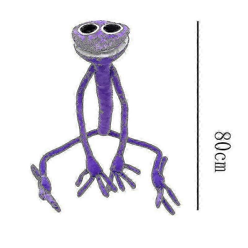 Mike 80cm Bambola Peluche Rainbow Friends Giocattolo Personaggio Gioco Mostro Viola Paura Può Essere Aperto Peluche Ripieno Giocattoli Halloween Regali-r 26s