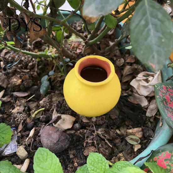 Easy-to-use Plant Hydration Tool 4 Pcs Watering Drippers Terracotta Self-Watering Stakes Long Lasting Self-watering Clay Ball-shaped Emitter