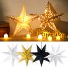 30-75cm Hollow Star Hanging Pendant Eid Mubarak Christmas Ramadan Decoration 2025 Islamic Muslim Party Decor Ramadan Kareem Gift
