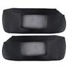 2pcs Sun Visor Cover Black Left Right Mouldings Trim