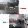 Hinterer Seitenwindabweiser Lufteinlass Karosserie-Außenkits Zubehör Glänzend Schwarz Für Mercedes Benz CLE Coupe C236 2024+ AMG
