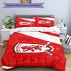 Middlesbrough F.c Printed Pattern Duvet Cover Set – Includes 1 Duvet Cover and 2 Matching Pillowcases Bedroom Decor Christmas Gifts