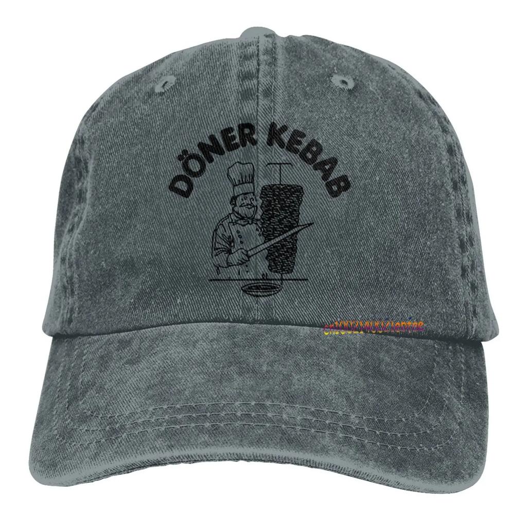 Döner Kebab Grafik Baseball Caps Unisex Lässige Snapback Mütze Lustige Herren Baumwoll-Trucker-Caps Outdoor Sportkappe Hip Hop Denim Hüte