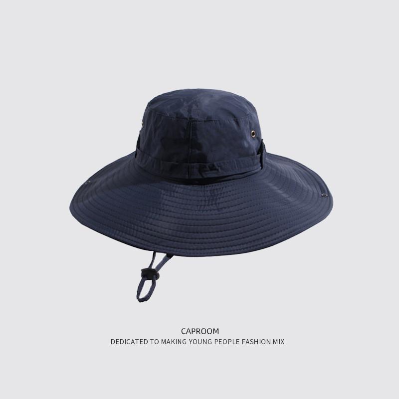 Outdoor Sun Breathable Hat For Men And Women Cotton Blend Material With Roll Brim