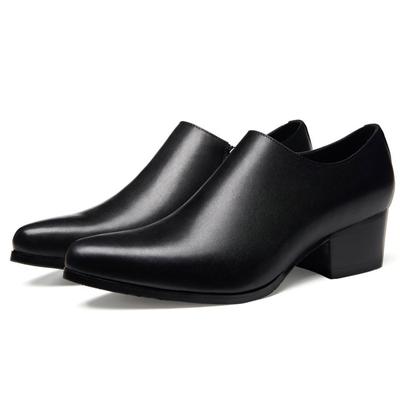 Zapatos de cuero con punta puntiaguda y transpirables de moda de verano para hombre, zapatos de piel de vaca de estilo coreano para hombre, zapatos formales de cuero