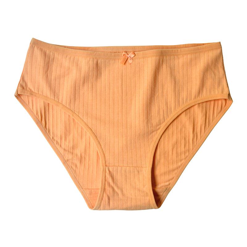 Plus Size High Waist Pure Cotton Women's Panties - Mommy Triangle Style, Autumn Collection