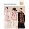 JIUMU Women's Thickened Wool Scarf and Shawl