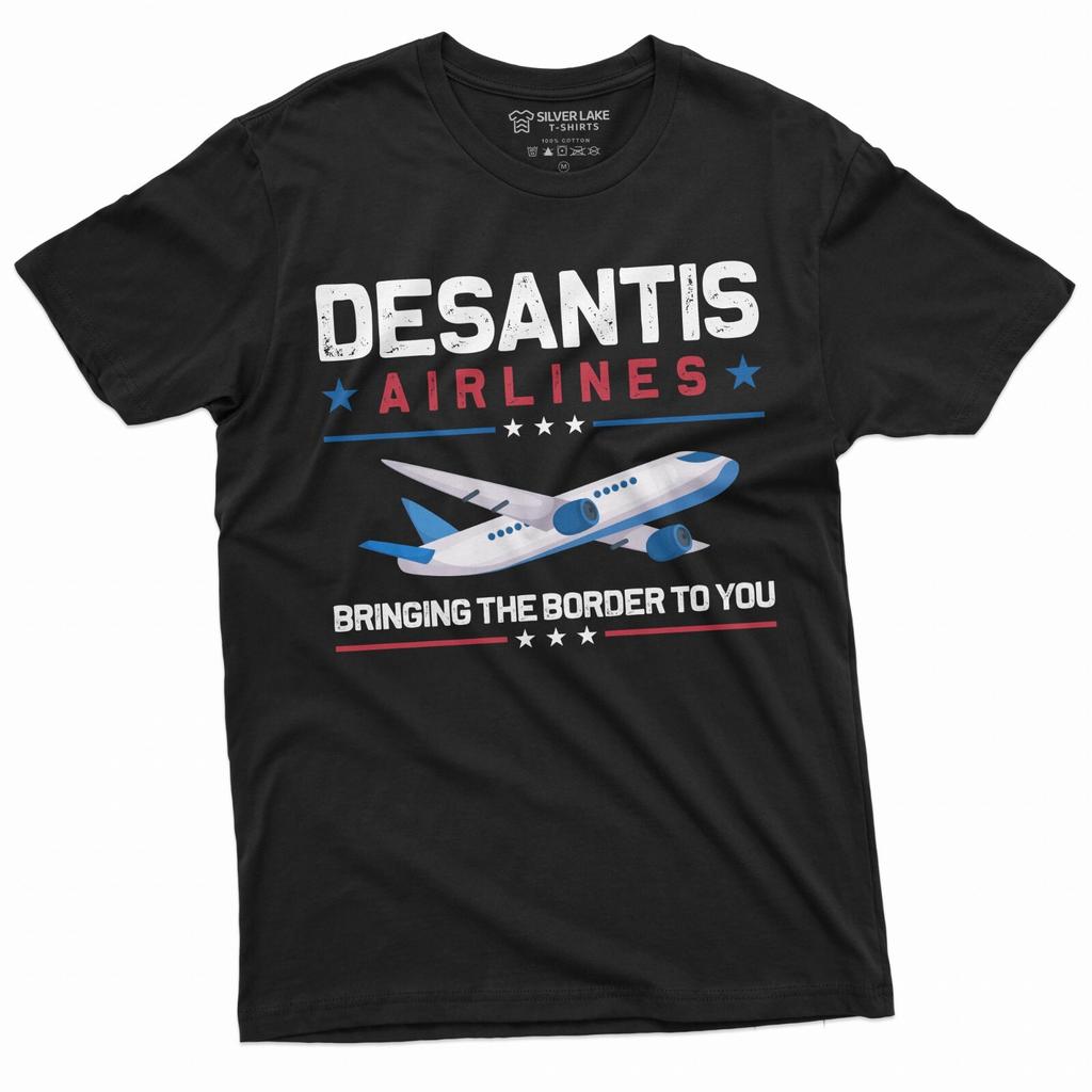 Desantis Airlines Bringing The Border To You Shirt Republican Trump 2024 Shirt
