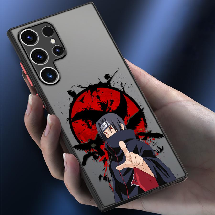 Narutos Uchiha Itachi Matte Phone Cover Case for Samsung Galaxy S10 S23 S21 S22 Plus S9 S24 FE S25 Ultra S20