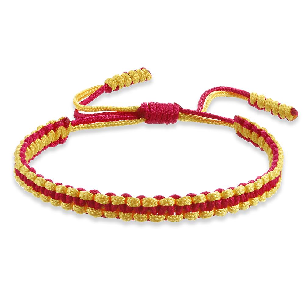 Multicolor Handmade Woven Nylon Rope Bracelet Mixed Color Knitted Chain Bangles For Men Women Adjustable Friendship Yoga Jewelry