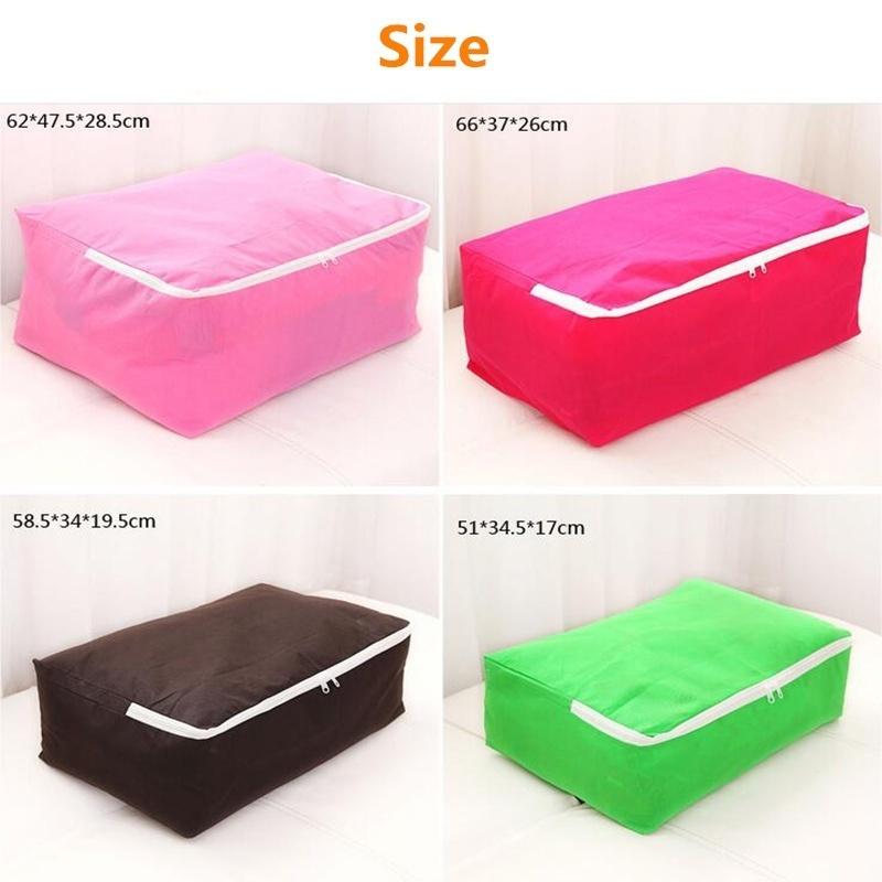 1PC Non-woven Fabric Storage Bags for Quilt Folding Clothes Storage Organizer for Clothing S-XXL Random Color