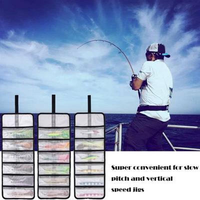 Roll-up Fishing Lure Storage Bag Waterproof PVC Multi-Pocket Fishing Bait Hook Accessories Organizer Pouch Fishing Enthusiasts Gift
