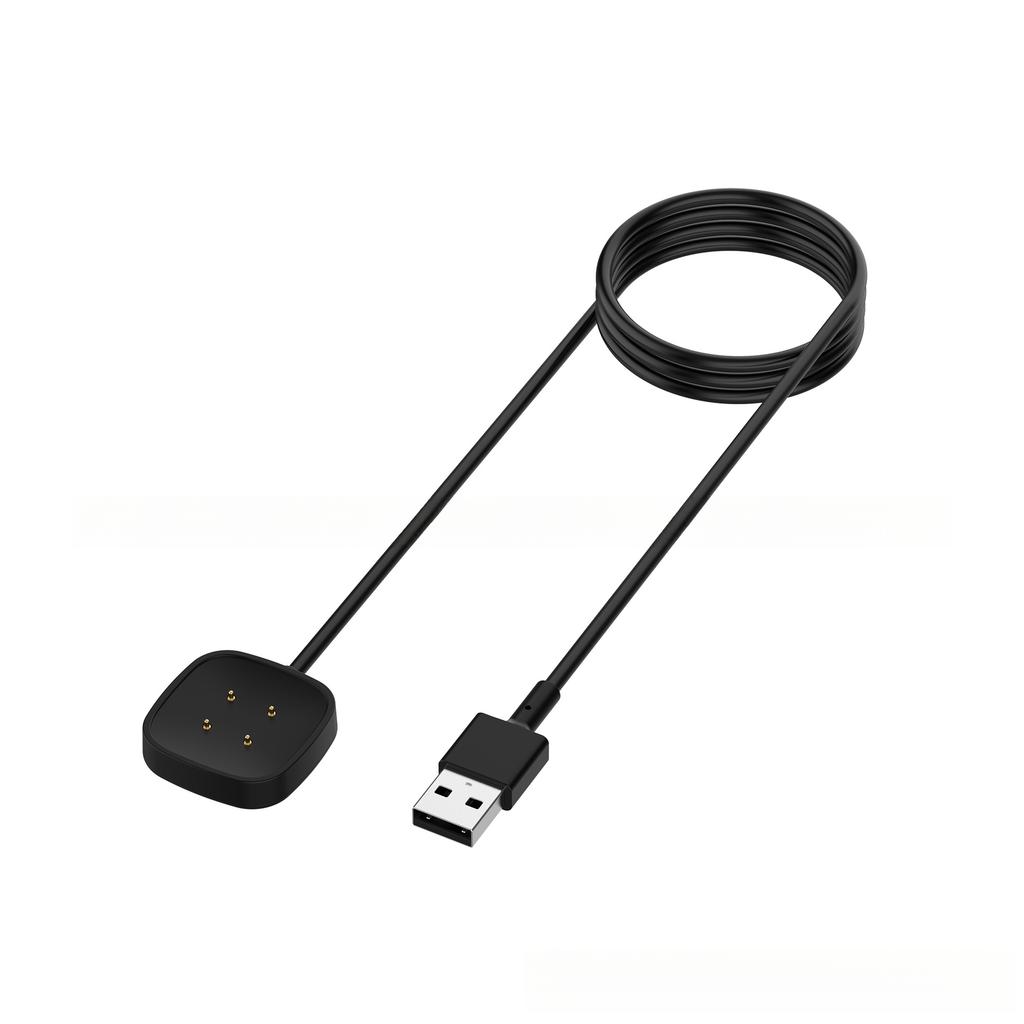 Magnetic Charging Cable for Smart Watch, 100 Cm Magnetic USB Charger Dock Cable for Fitbit Versa 3/4/Sense/Sense 2, Replacement Charging Cord