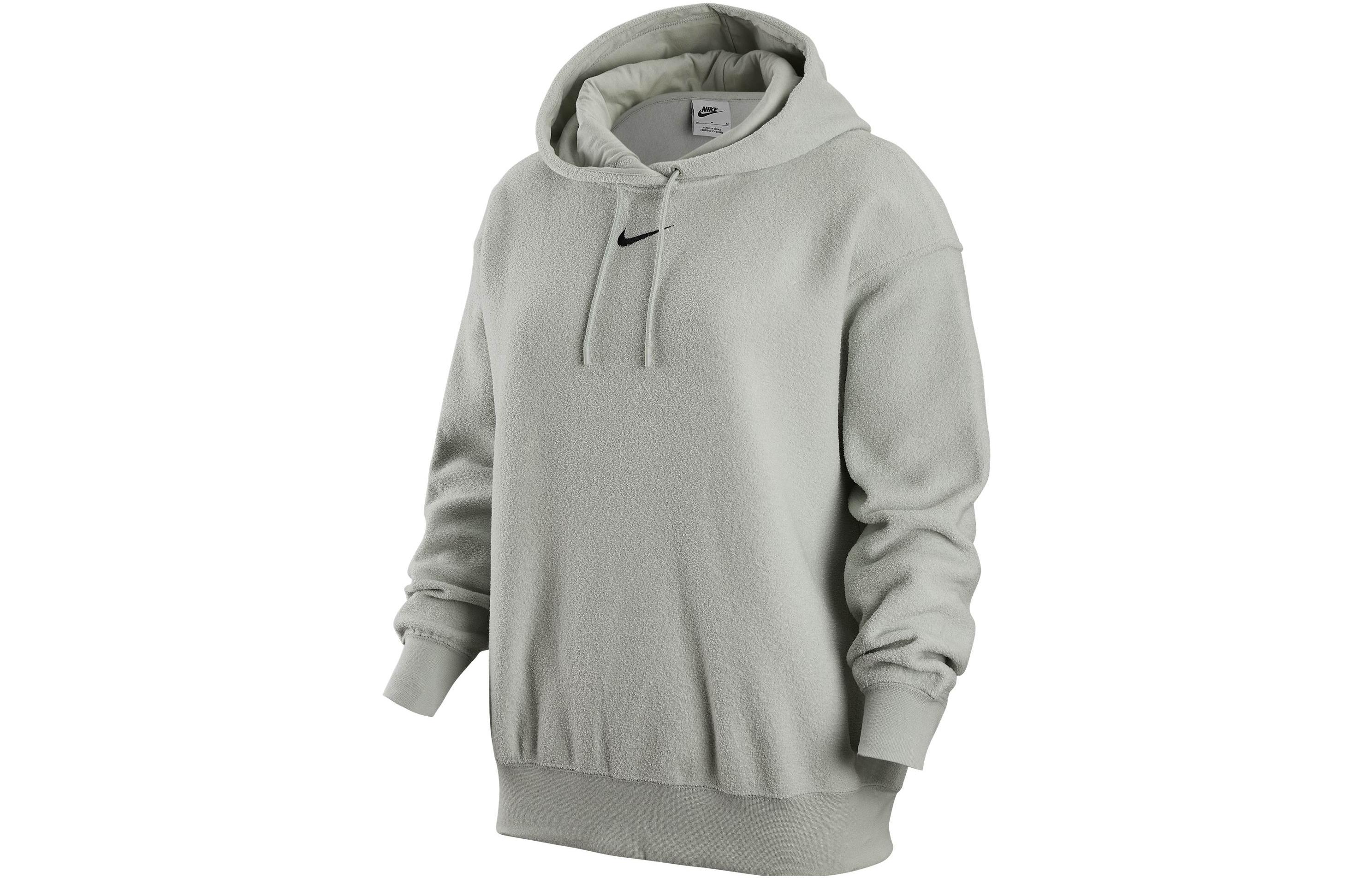 Nike Sweatshirts Women s Gray Hooded Thickened Regular DV7100-014 XL