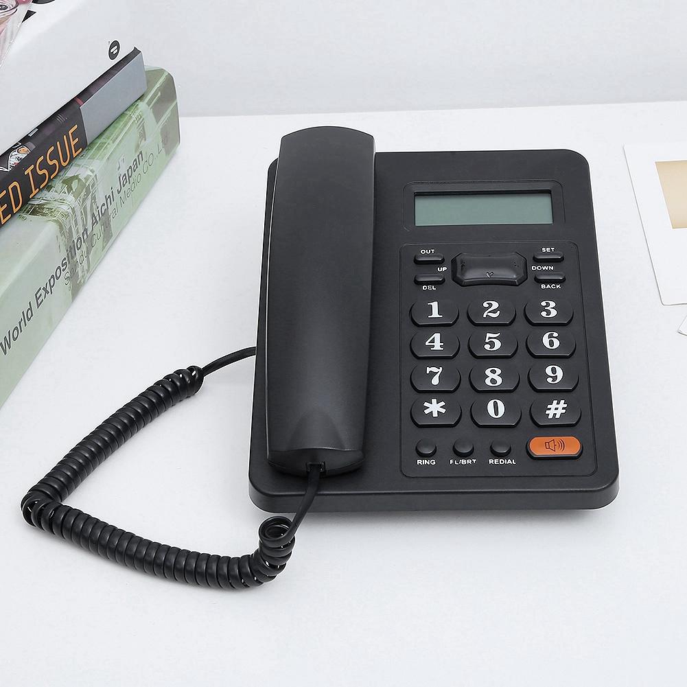 Wired Home Office Caller ID Display Landline Fixed Telephone with Redial Function