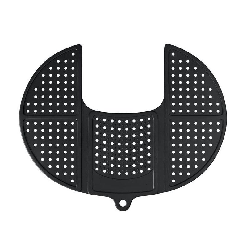 

Вспомогательный инструмент для косметики - Складная крышка для раковины с силиконовой подушечкой для чистки кистей для макияжа чёрный