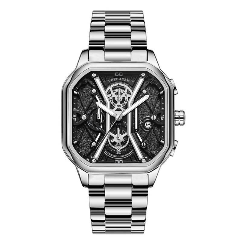 Fashion Mens Watch Student Multi Functional Steel Automatic Watch Decoration
