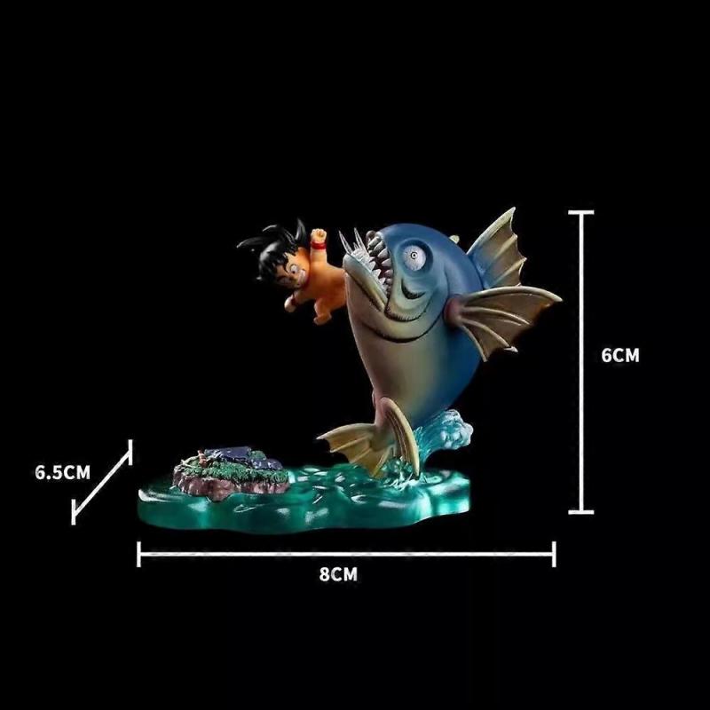 6.5cm/2.55in Anime Dragon Ball Z Figure Goku Figure Classic Childhood Scenes PVC Statue Collectible Model Toys Gifts