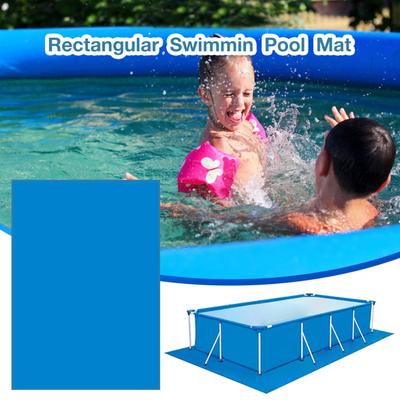 PE Waterproof Pool Mat Pool Ground Cloth Swimming Pool Floor Covering Heavy Duty Rectangular Pool Ground Floor Cloth Pad