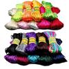 3mm 20M Chinese Knot Satin Nylon Braided Cord Macrame Beading Rattail Cords Multi-colored