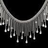 Tassel Water Drop Rhinestone Chain for DIY Wedding and Evening Gowns