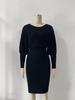European Style Slim-Fit Knit Dress - Autumn/Winter Hip-Hugging