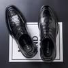 Autumn new leather shoes men's formal wear business British style leather men's shoes high-end wedding best man derby shoes trend