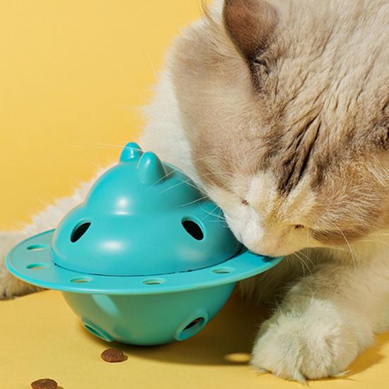 Pet Treat Dispenser Interactive Slow Feeder Disc Toy Dog Training Feeder Puzzle Toy for Dogs Puppies Cats Mental Stimulation