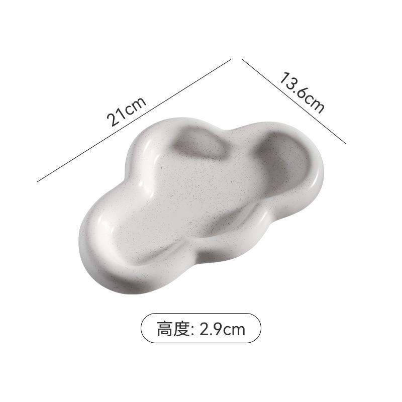 New T-Shaped Warm Color Series Cloud Plate Jewelry Plate Creative Storage Plate Jewelry Product Display Plate