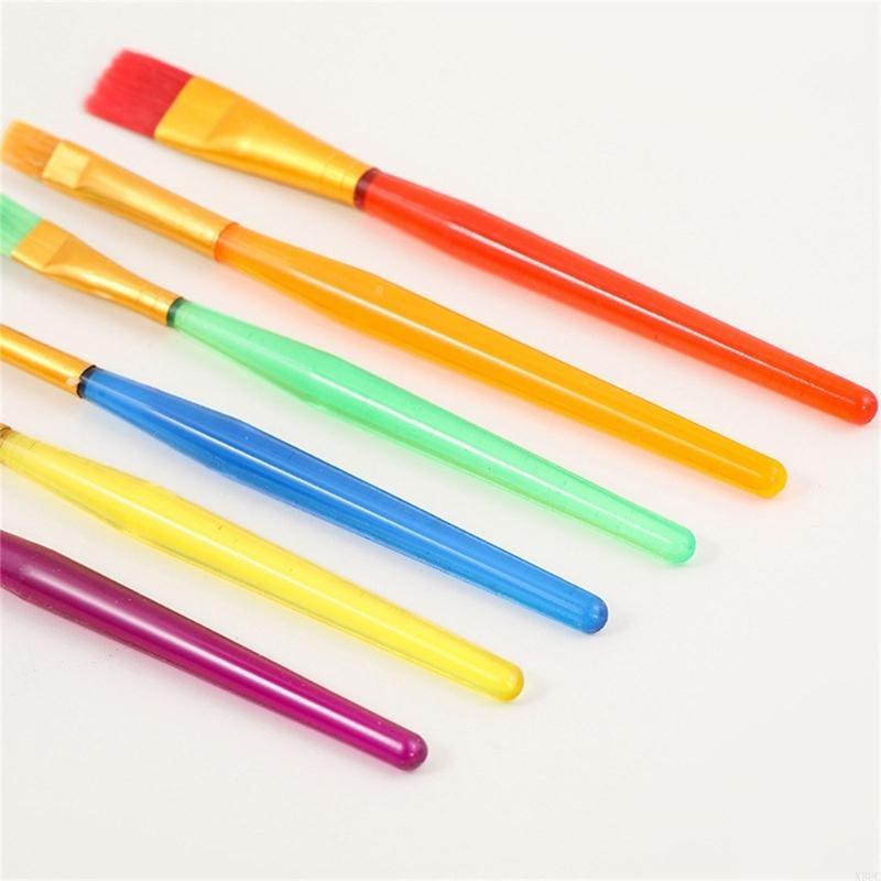 

Paint Brush for Acrylic Watercolor Gouaches Oil Painting, Flat/Fine Tip X3UC CN