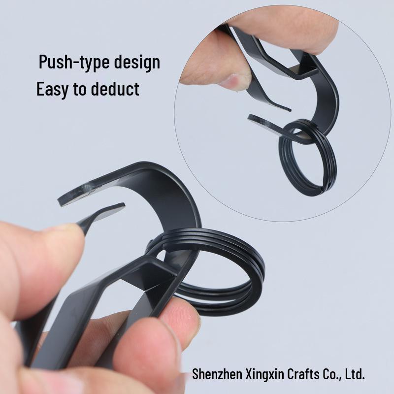 Premium Large Key Clip Belt Buckle with Compact Stainless Steel Design - Convenient EDC