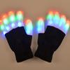 LED Rave Glove 7 Colors Light Up Finger Gloves for Kids Teens Adults Glowing Gloves for Shows Party Halloween
