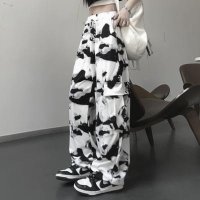 Tie Dye Cargo Broeken Vrouwen Harajuku Koreaanse Streetwear Broeken Esthetiek