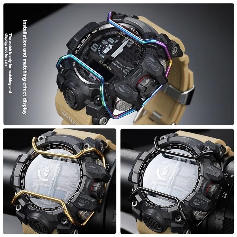Für Casio Big Mud King GWG-1000 Small Mud King GG-1000 GWG100 Edelstahl-Uhr Stoßfänger Kollisionsschutzleiste