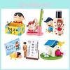 Bedårande Crayon Shin-chan Stationery Assistant Desk Organizer Box PVC-modell