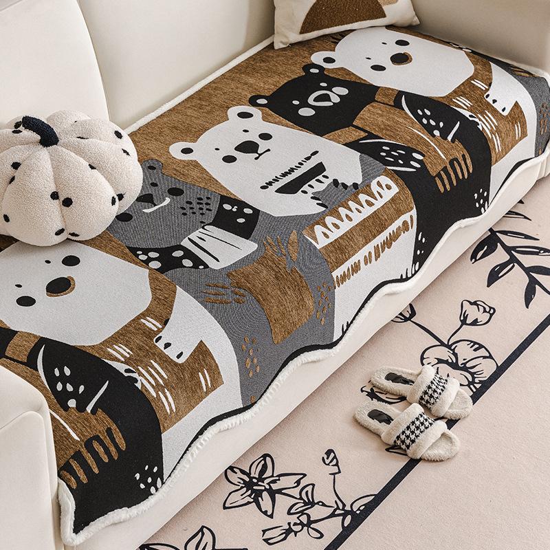 

Special-Shaped Pumpkin Sofa Cushion Irregular Sofa Cover New Four-Season Universal Non-Slip Leather Sofa Seat Cushion 90*90cm