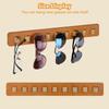 Self-adhesive Eyewear Display Rack Wood Glasses Hanger Eyeglass Storage Shelf  Home Decor