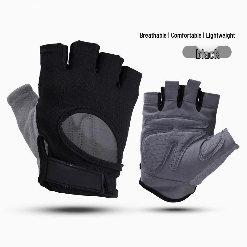

Half-Finger Breathable Cycling Gloves for Men & Women - Shock Absorption, Ideal for Road & Mountain Biking M