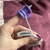 Easy to Wear Crochet Finger Protectors Plastic Elastic Comfortable for Yarn Work with Reinforced Bottom