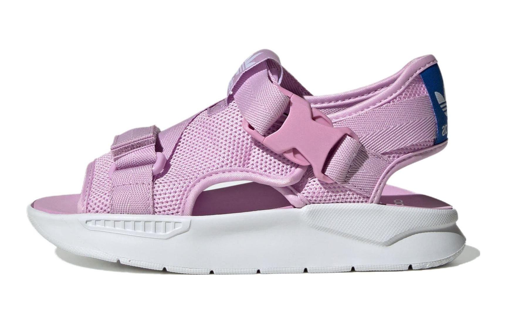 

Adidas Originals Slip Resistant Abrasion Resistant Sports Sandals Pink Children Aged 3 7 Years Old HQ6048 33