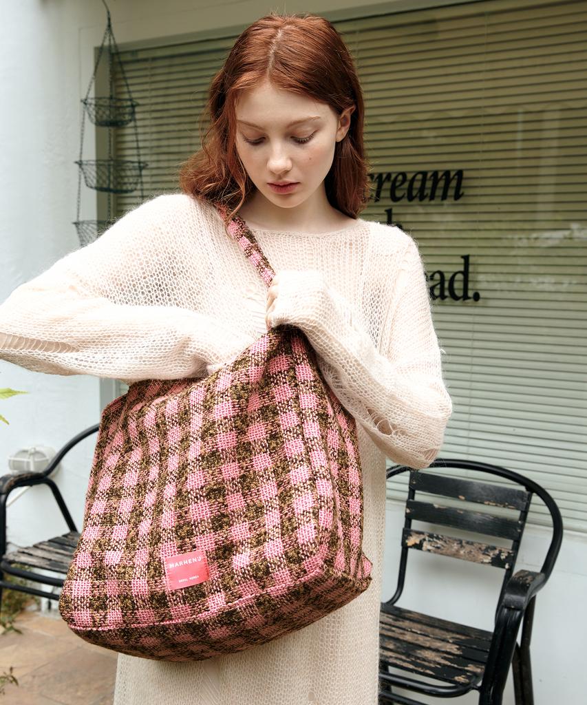Marhen.J Moana Check Large Shoulder Bag