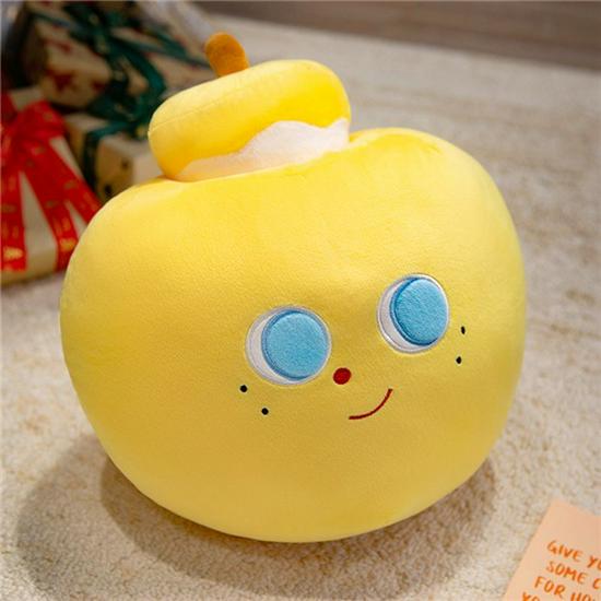 Многоцветная плюшевая подушка-животное - Дизайн с китайским медведем 30 cm жёлтый