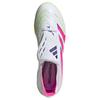 Adidas Predator League Comfortable Versatile Non-Slip Durable Soccer Shoes Unisex Soccer Shoes White Pink JS0385