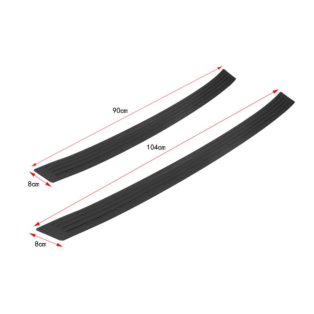 Universal Trunk Rear Guard Plate Sticker Car Rear Bumper Trim Anti-kicked Scratch Protection Sticker Strip 3D Film